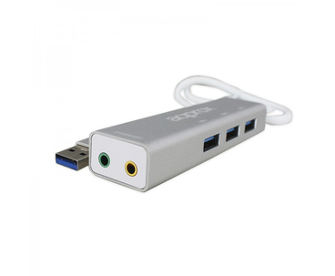 TARJETA SONIDO USB 5.2 + HUB USB 3.0 APPROX